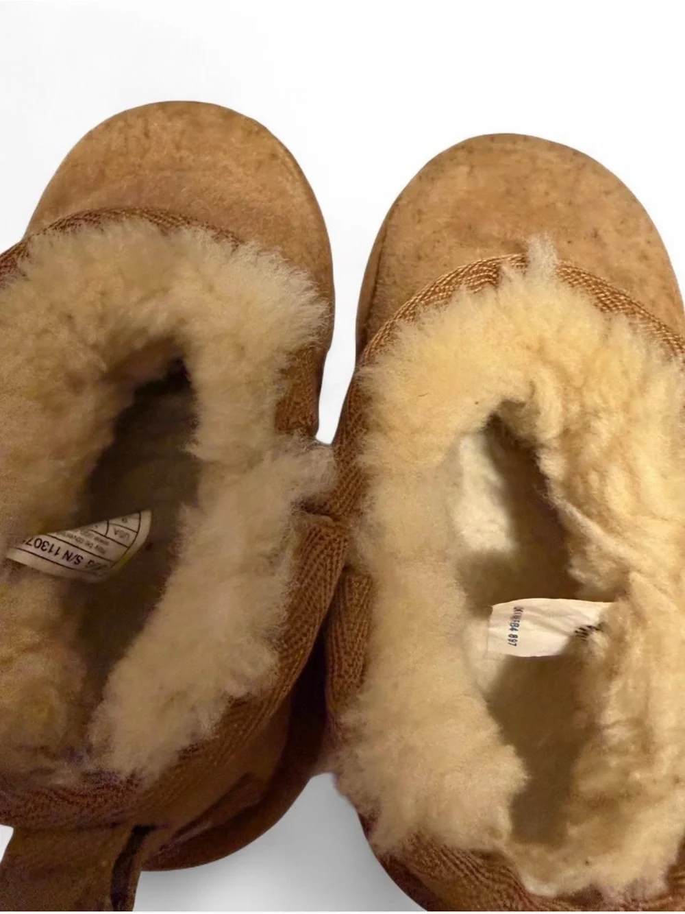 UGG Kids Chestnut Suede Shearling Booties